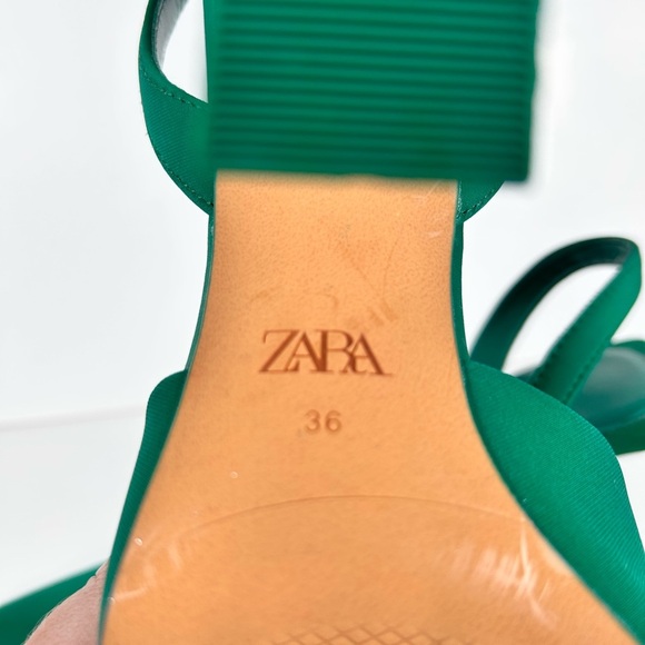 Zara Green Heeled Shoes - Picture 9 of 9